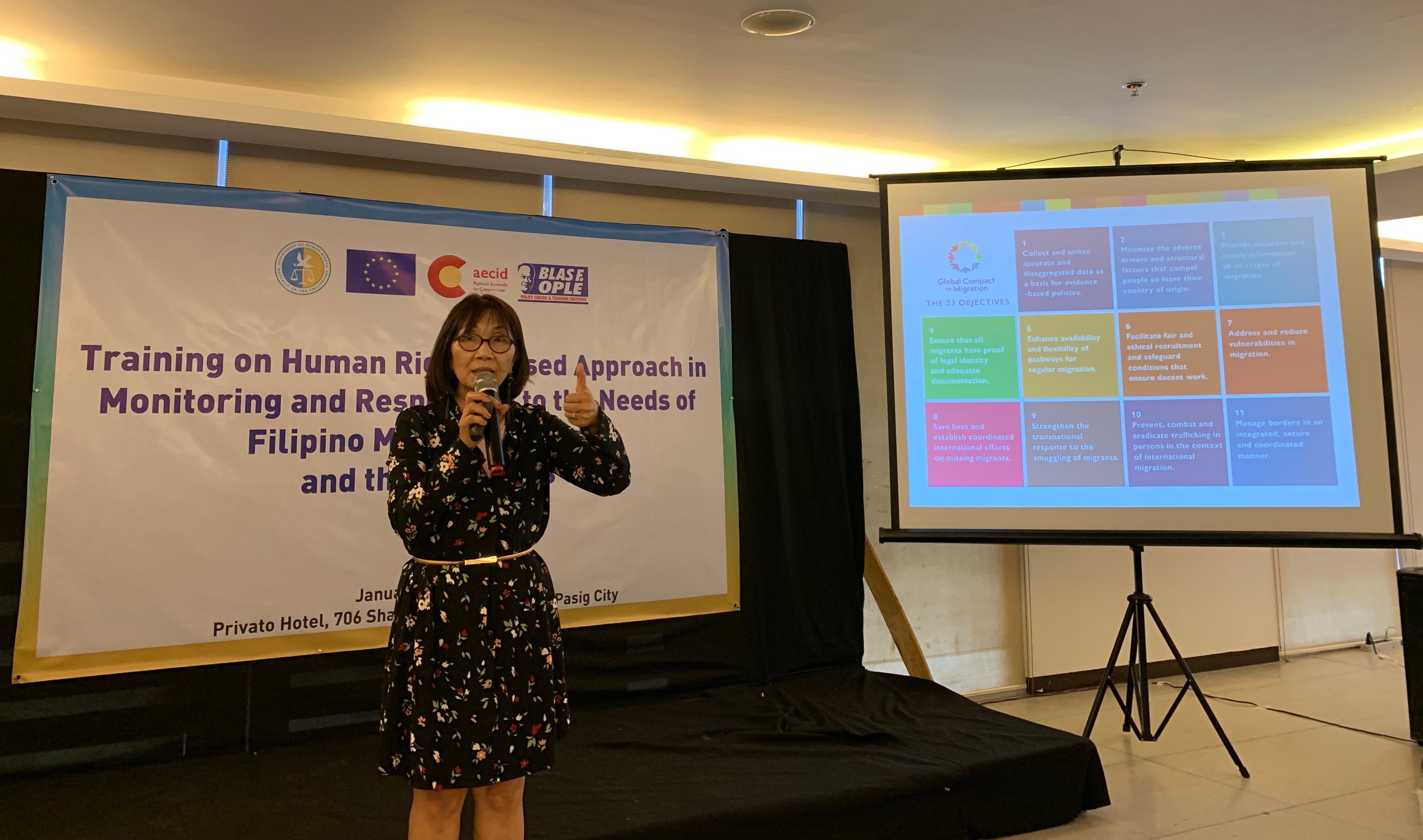 UP-CIFAL Philippines discusses int’l human rights mechanisms on migrant workers in Commission on Human Rights training