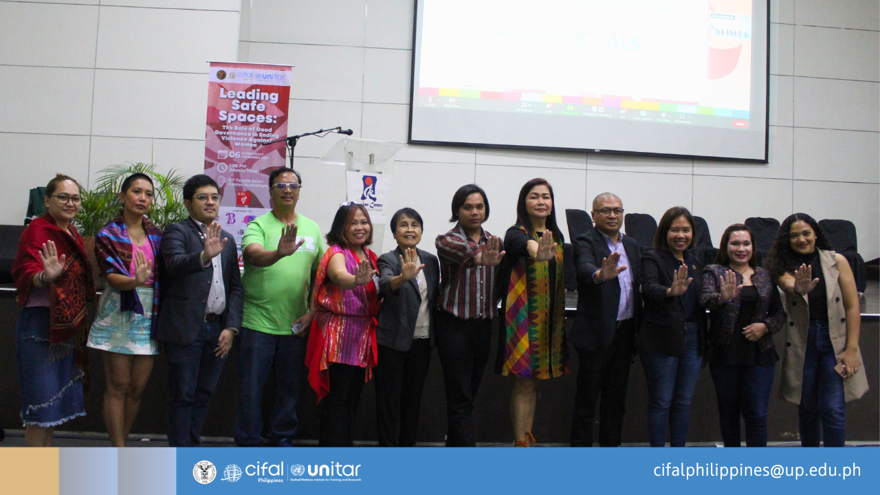 UP-CIFAL PH Highlights Importance of Good Governance in Leading Safe Spaces Forum
